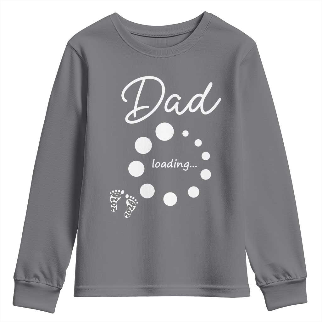 Dad Loading 2026 Youth Sweatshirt Future Dad Announcement
