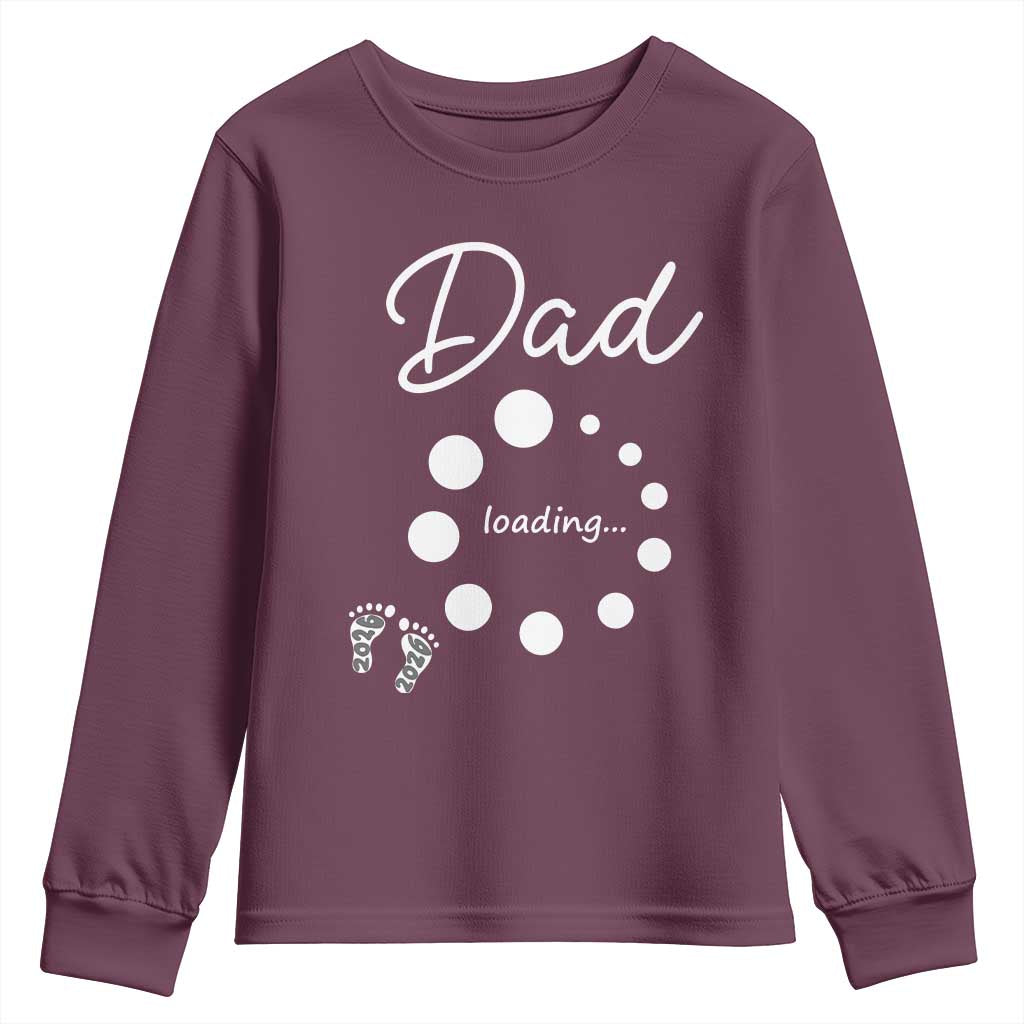 Dad Loading 2026 Youth Sweatshirt Future Dad Announcement