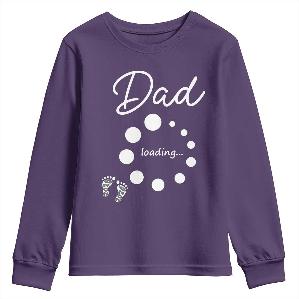 Dad Loading 2026 Youth Sweatshirt Future Dad Announcement