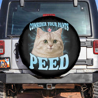 Funny Cat Spare Tire Cover Consider Your Pants Peed Meme Saying - Wonder Print Shop