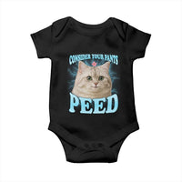 Funny Cat Baby Onesie Consider Your Pants Peed Meme Saying - Wonder Print Shop