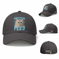 Funny Cat Baseball Cap Consider Your Pants Peed Meme Saying