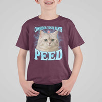 Funny Cat T Shirt For Kid Consider Your Pants Peed Meme Saying - Wonder Print Shop