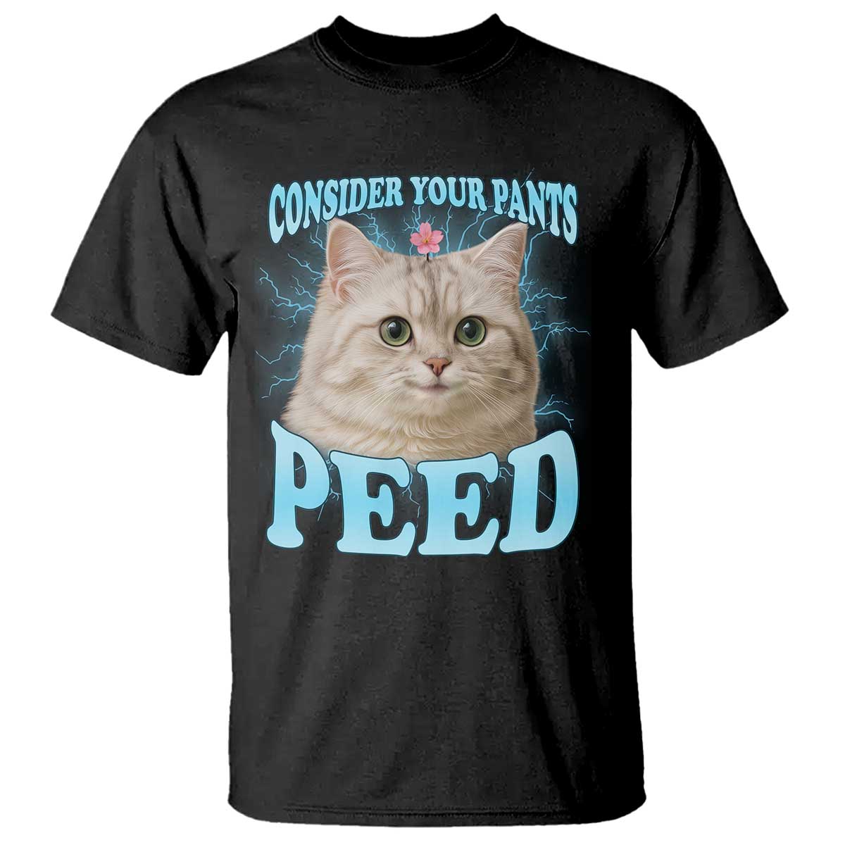 Funny Cat T Shirt Consider Your Pants Peed Meme Saying - Wonder Print Shop