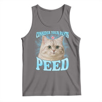 Funny Cat Tank Top Consider Your Pants Peed Meme Saying - Wonder Print Shop