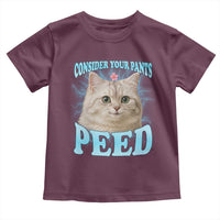 Funny Cat Toddler T Shirt Consider Your Pants Peed Meme Saying - Wonder Print Shop