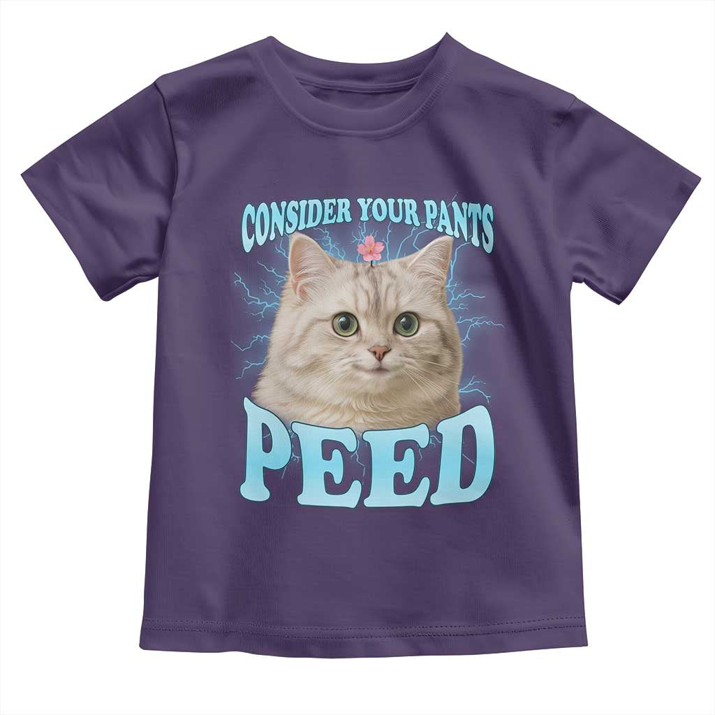 Funny Cat Toddler T Shirt Consider Your Pants Peed Meme Saying - Wonder Print Shop