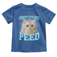 Funny Cat Toddler T Shirt Consider Your Pants Peed Meme Saying - Wonder Print Shop
