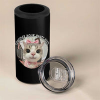 Consider Your Pants Peed 4 in 1 Can Cooler Tumbler Funny Cat Meme Saying