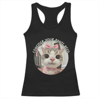 Consider Your Pants Peed Racerback Tank Top Funny Cat Meme Saying - Wonder Print Shop