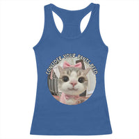 Consider Your Pants Peed Racerback Tank Top Funny Cat Meme Saying - Wonder Print Shop