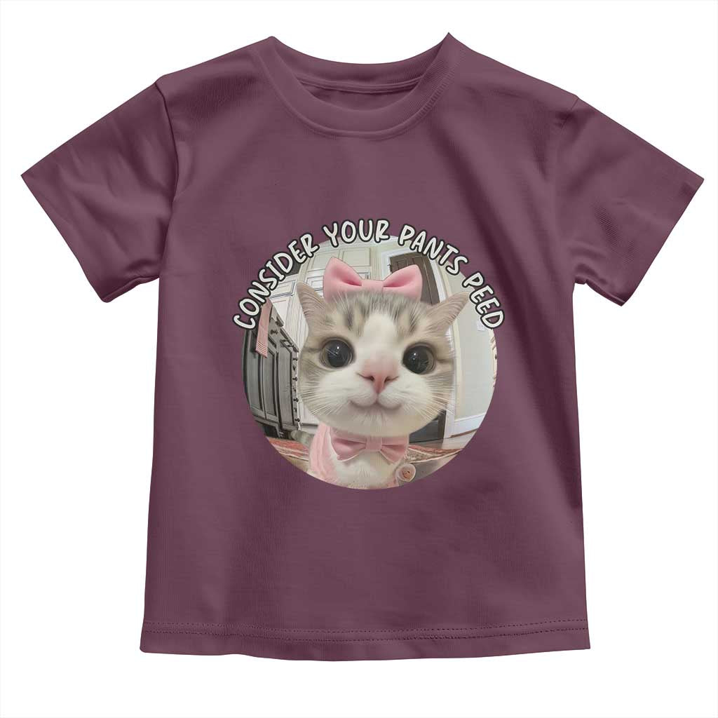 Consider Your Pants Peed Toddler T Shirt Funny Cat Meme Saying - Wonder Print Shop