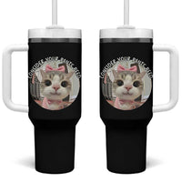 Consider Your Pants Peed Tumbler With Handle Funny Cat Meme Saying