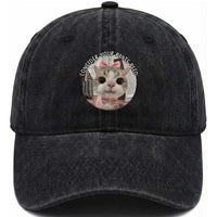 Consider Your Pants Peed Washed Cotton Baseball Cap Funny Cat Meme Saying