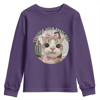 Consider Your Pants Peed Youth Sweatshirt Funny Cat Meme Saying - Wonder Print Shop