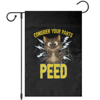 Funny Cat Lover Garden Flag Consider Your Pants Peed Quote - Wonder Print Shop