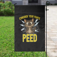 Funny Cat Lover Garden Flag Consider Your Pants Peed Quote - Wonder Print Shop