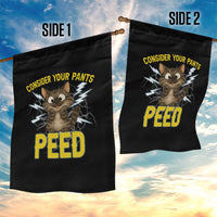 Funny Cat Lover Garden Flag Consider Your Pants Peed Quote - Wonder Print Shop