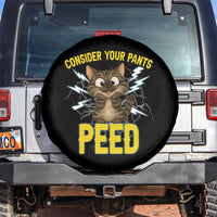Funny Cat Lover Spare Tire Cover Consider Your Pants Peed Quote - Wonder Print Shop