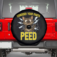 Funny Cat Lover Spare Tire Cover Consider Your Pants Peed Quote - Wonder Print Shop