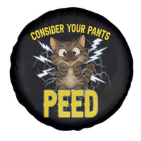 Funny Cat Lover Spare Tire Cover Consider Your Pants Peed Quote - Wonder Print Shop