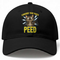 Funny Cat Lover Baseball Cap Consider Your Pants Peed Quote