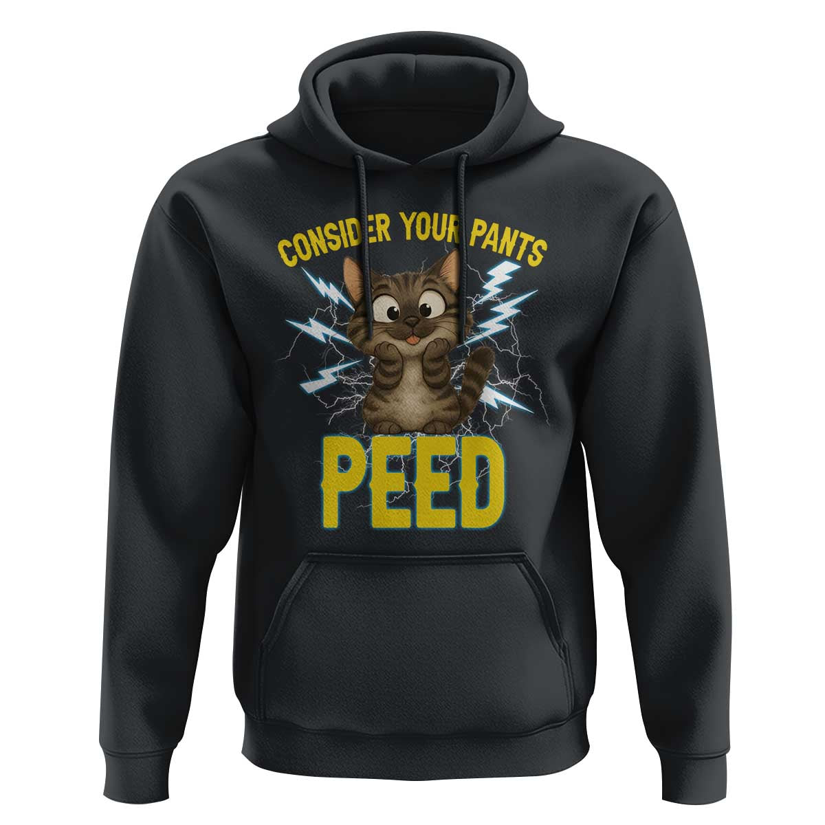 Funny Cat Lover Hoodie Consider Your Pants Peed Quote - Wonder Print Shop