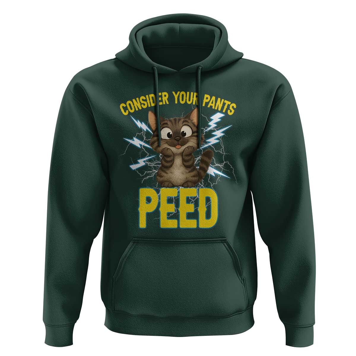 Funny Cat Lover Hoodie Consider Your Pants Peed Quote - Wonder Print Shop