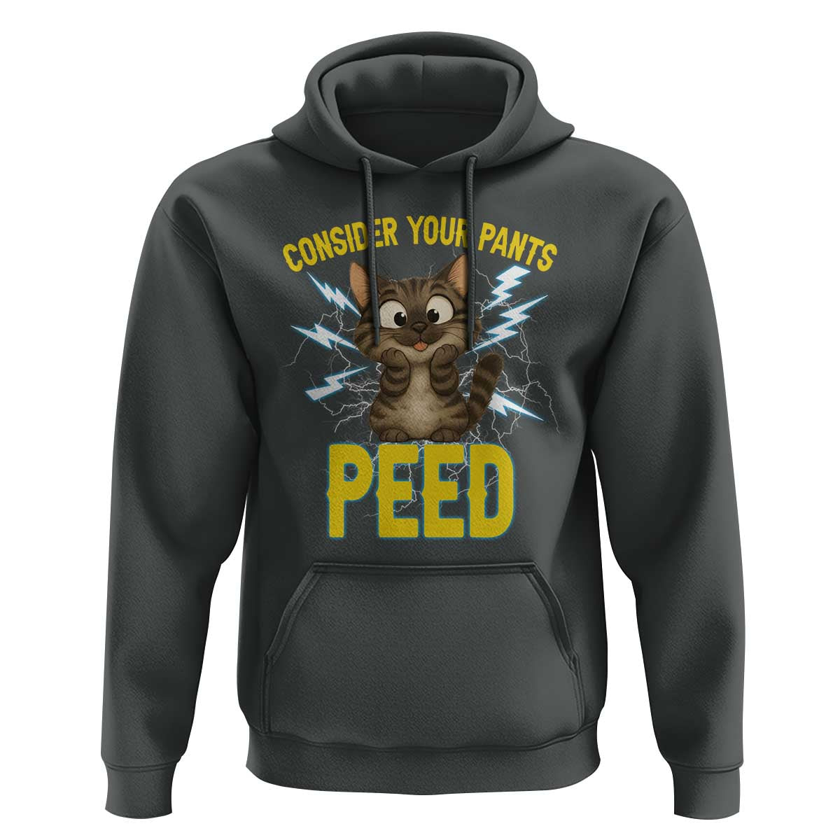 Funny Cat Lover Hoodie Consider Your Pants Peed Quote - Wonder Print Shop