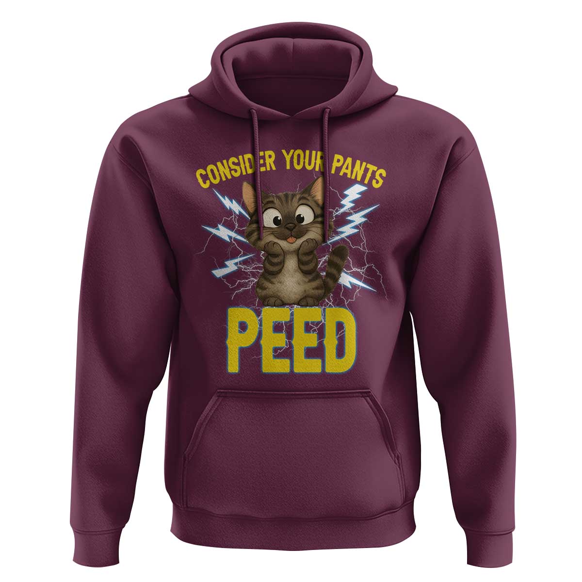 Funny Cat Lover Hoodie Consider Your Pants Peed Quote - Wonder Print Shop