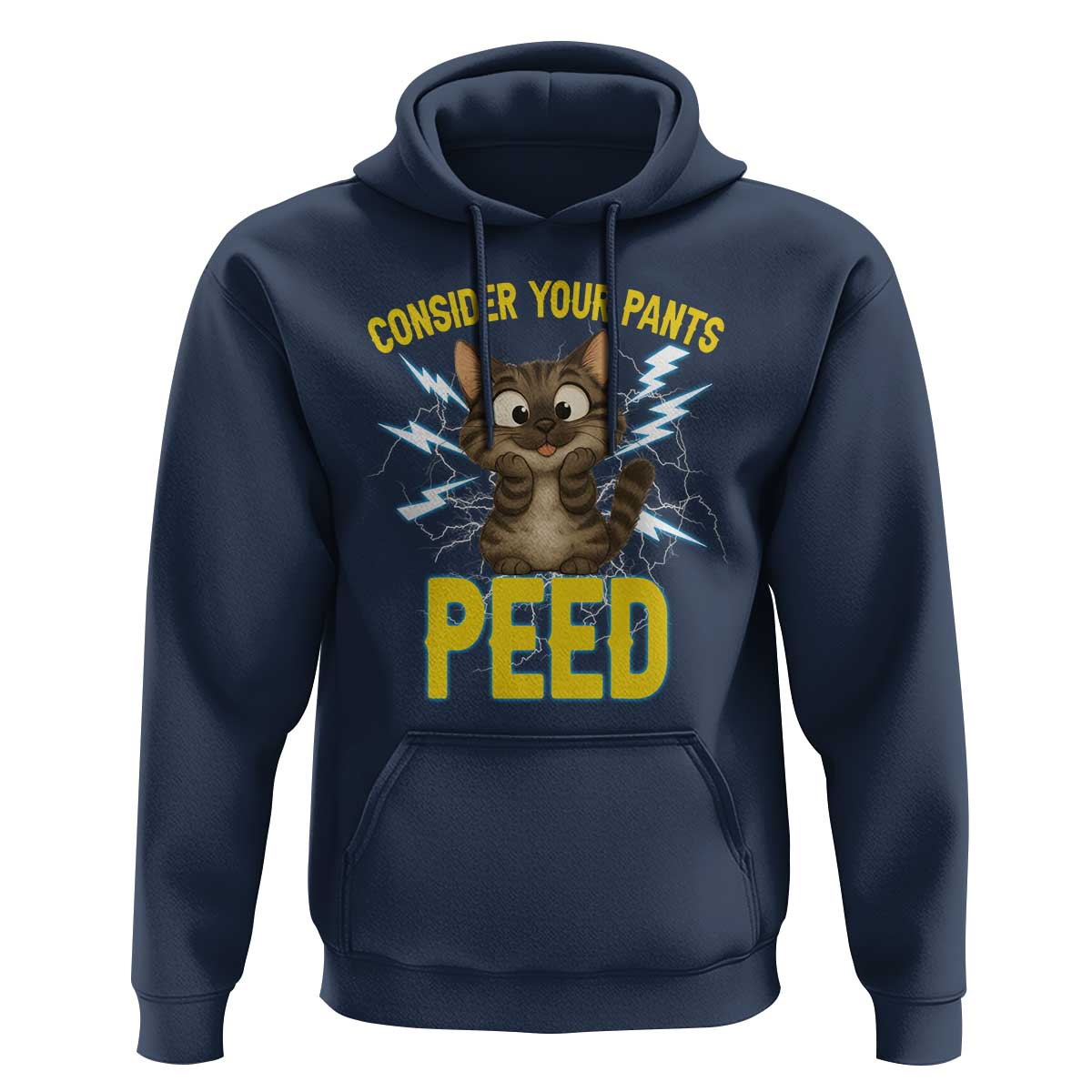 Funny Cat Lover Hoodie Consider Your Pants Peed Quote - Wonder Print Shop