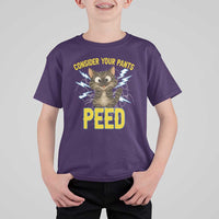 Funny Cat Lover T Shirt For Kid Consider Your Pants Peed Quote - Wonder Print Shop