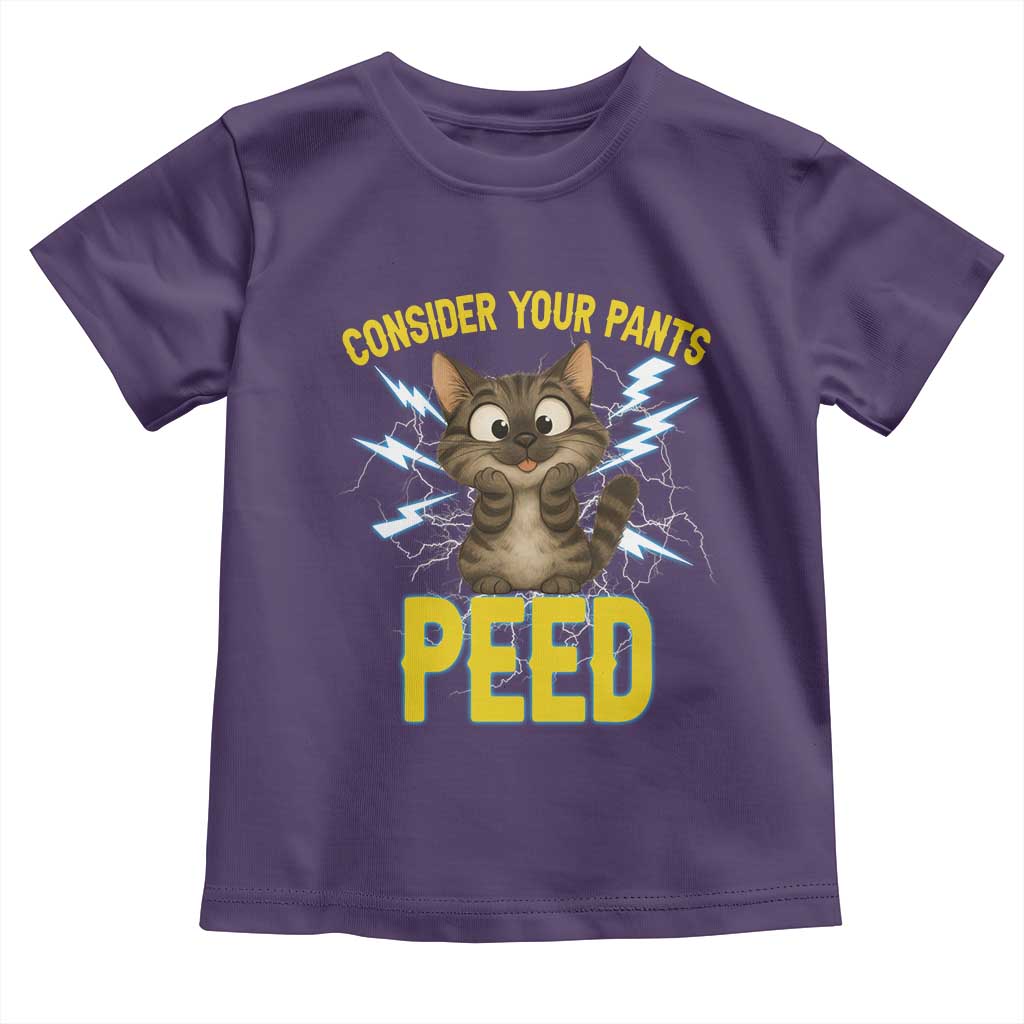 Funny Cat Lover Toddler T Shirt Consider Your Pants Peed Quote - Wonder Print Shop