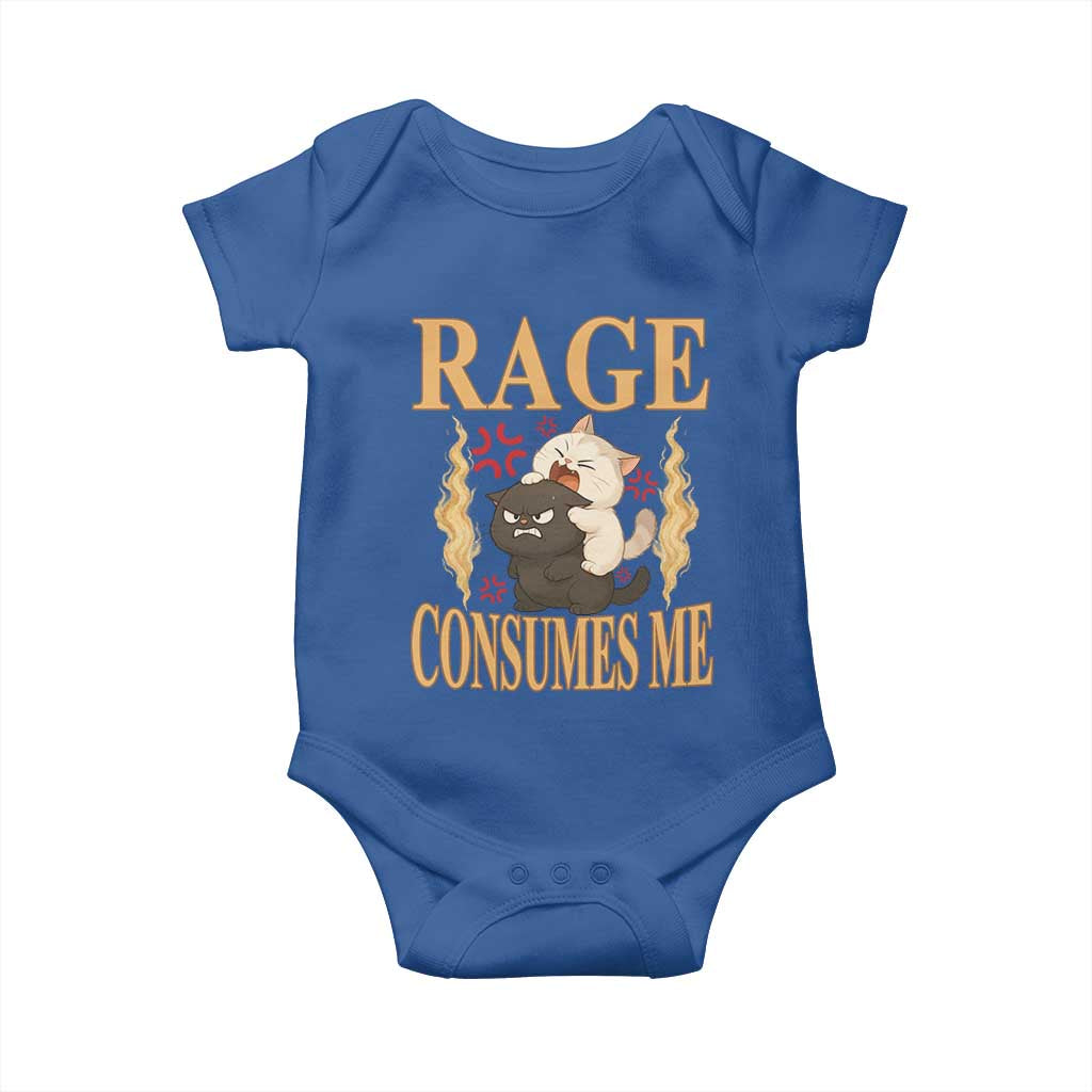 Cute Cat Baby Onesie Rage Is Consuming Me - Wonder Print Shop