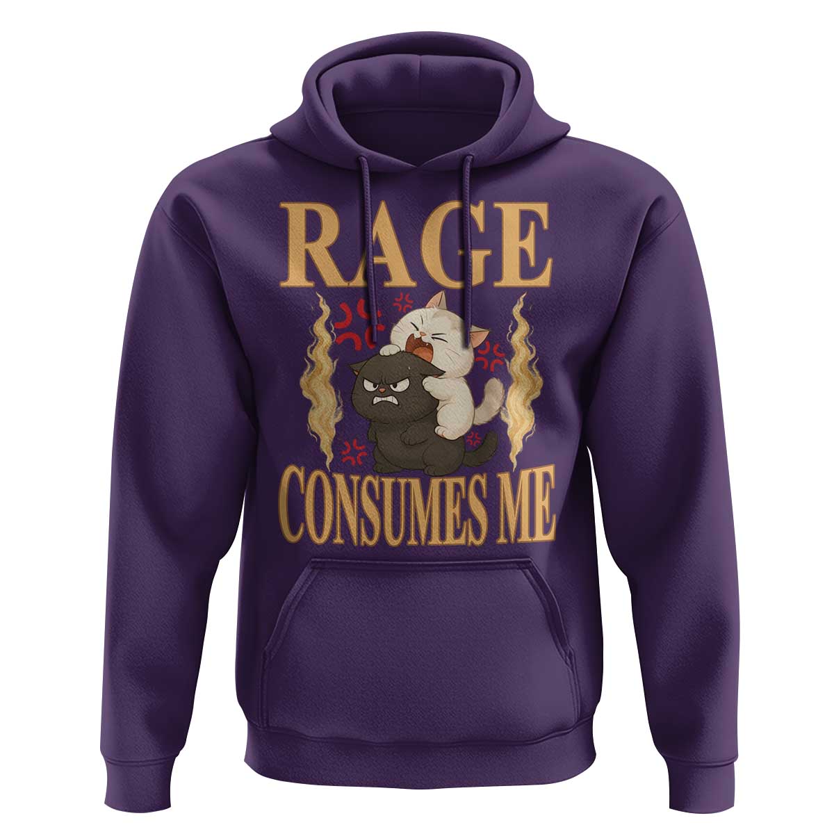 Cute Cat Hoodie Rage Is Consuming Me - Wonder Print Shop