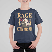 Cute Cat T Shirt For Kid Rage Is Consuming Me - Wonder Print Shop