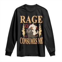 Cute Cat Long Sleeve Shirt Rage Is Consuming Me - Wonder Print Shop