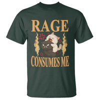 Cute Cat T Shirt Rage Is Consuming Me - Wonder Print Shop