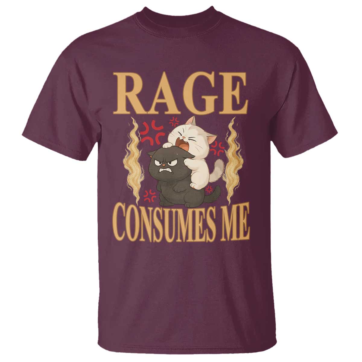 Cute Cat T Shirt Rage Is Consuming Me - Wonder Print Shop