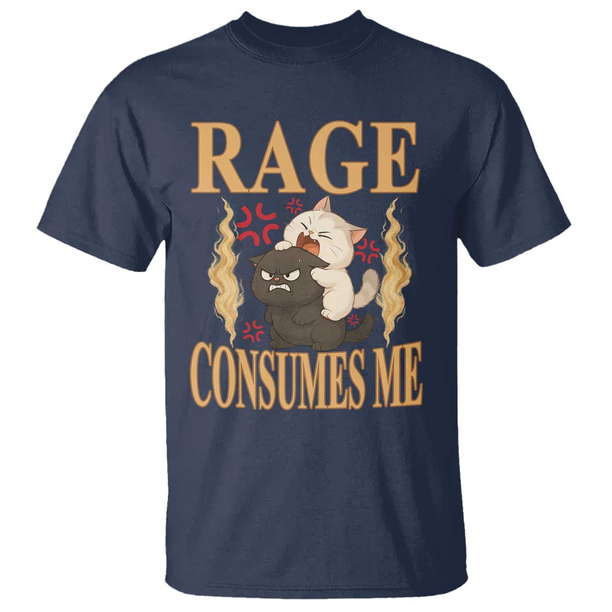 Cute Cat T Shirt Rage Is Consuming Me - Wonder Print Shop