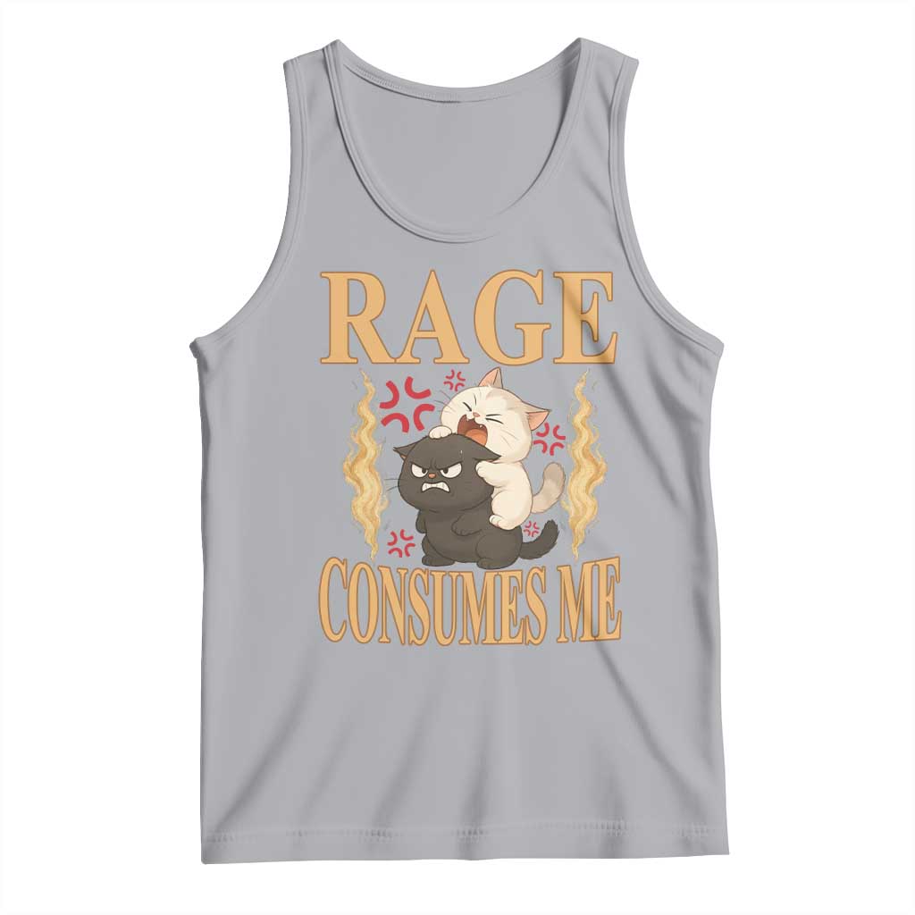 Cute Cat Tank Top Rage Is Consuming Me - Wonder Print Shop