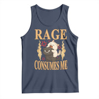 Cute Cat Tank Top Rage Is Consuming Me - Wonder Print Shop