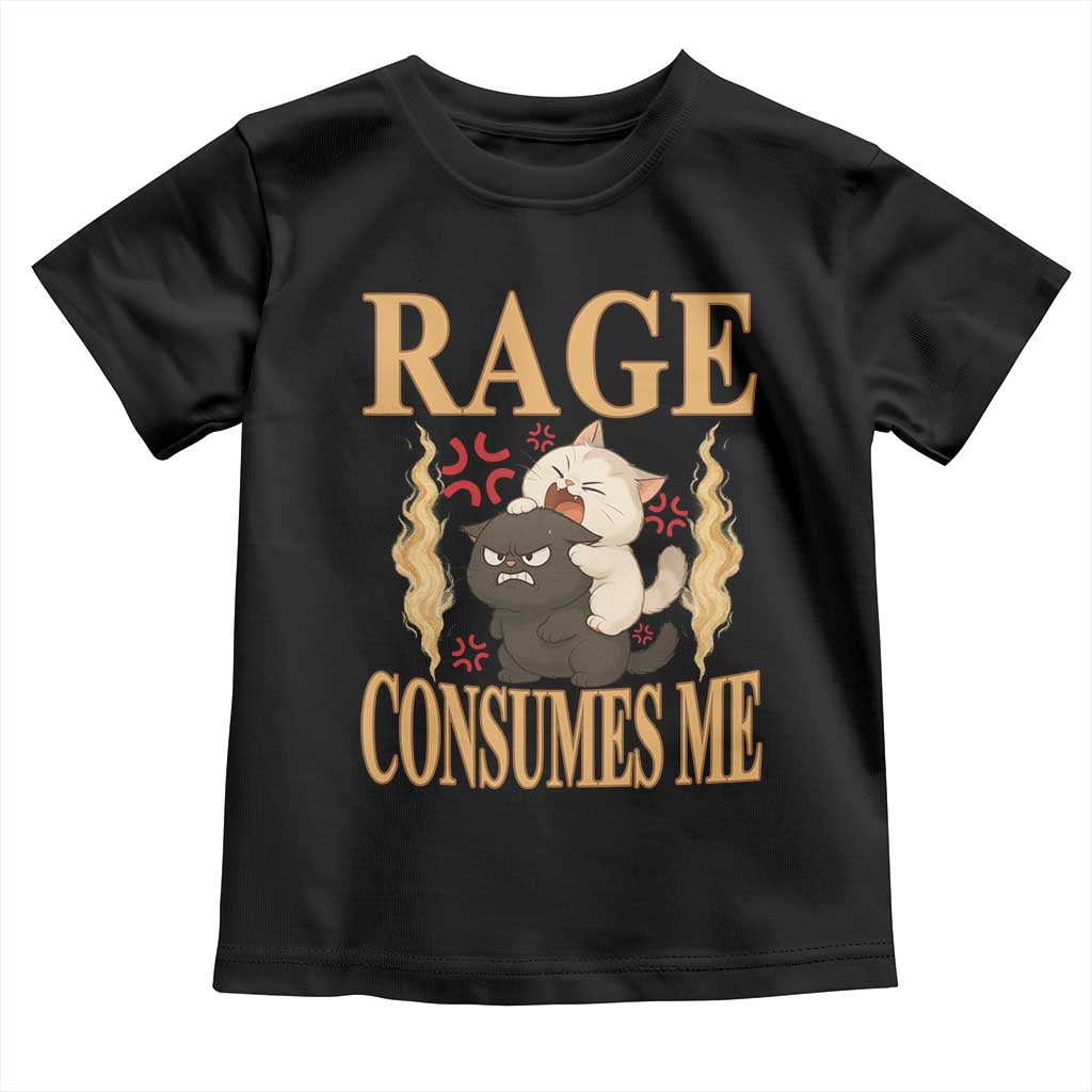 Cute Cat Toddler T Shirt Rage Is Consuming Me - Wonder Print Shop