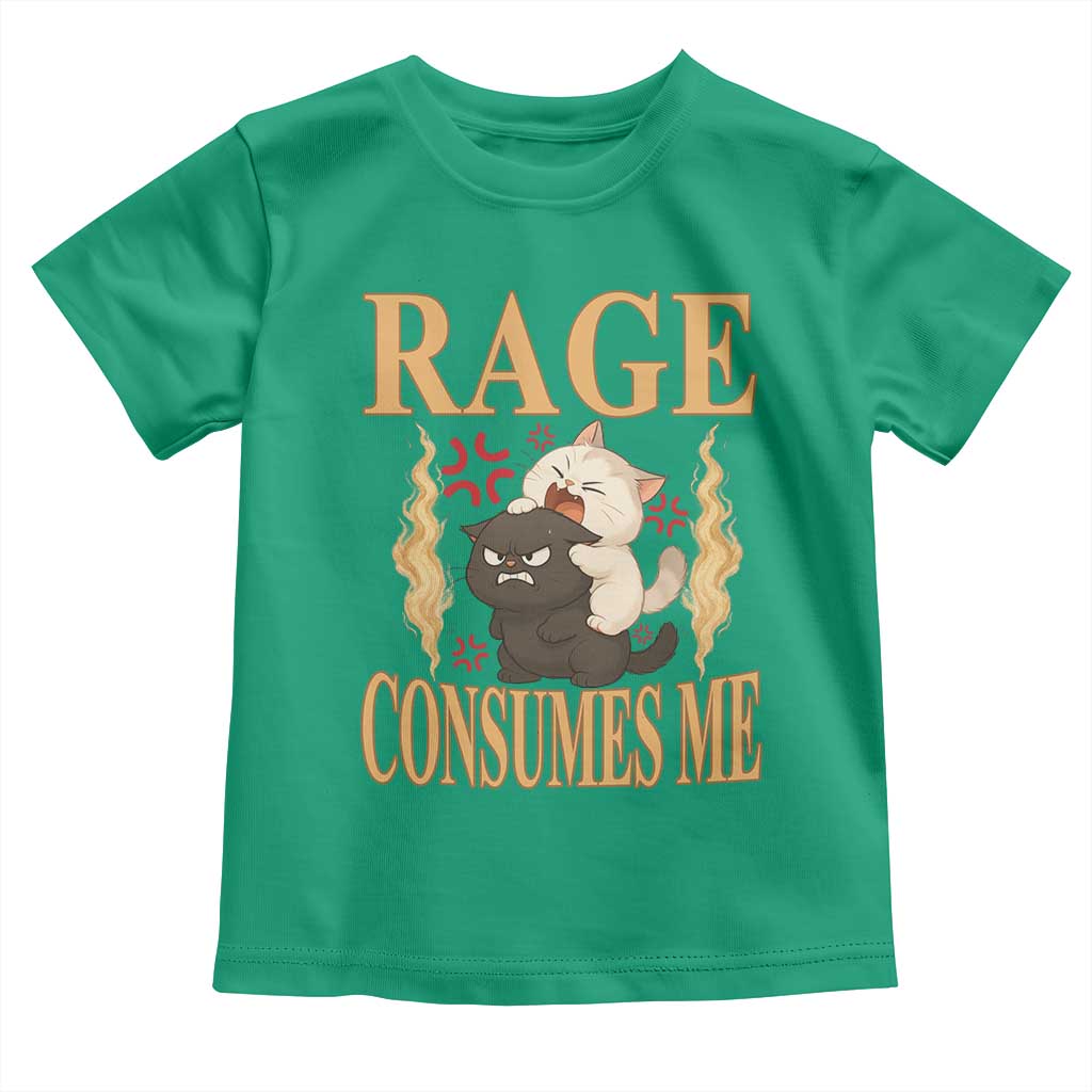 Cute Cat Toddler T Shirt Rage Is Consuming Me - Wonder Print Shop