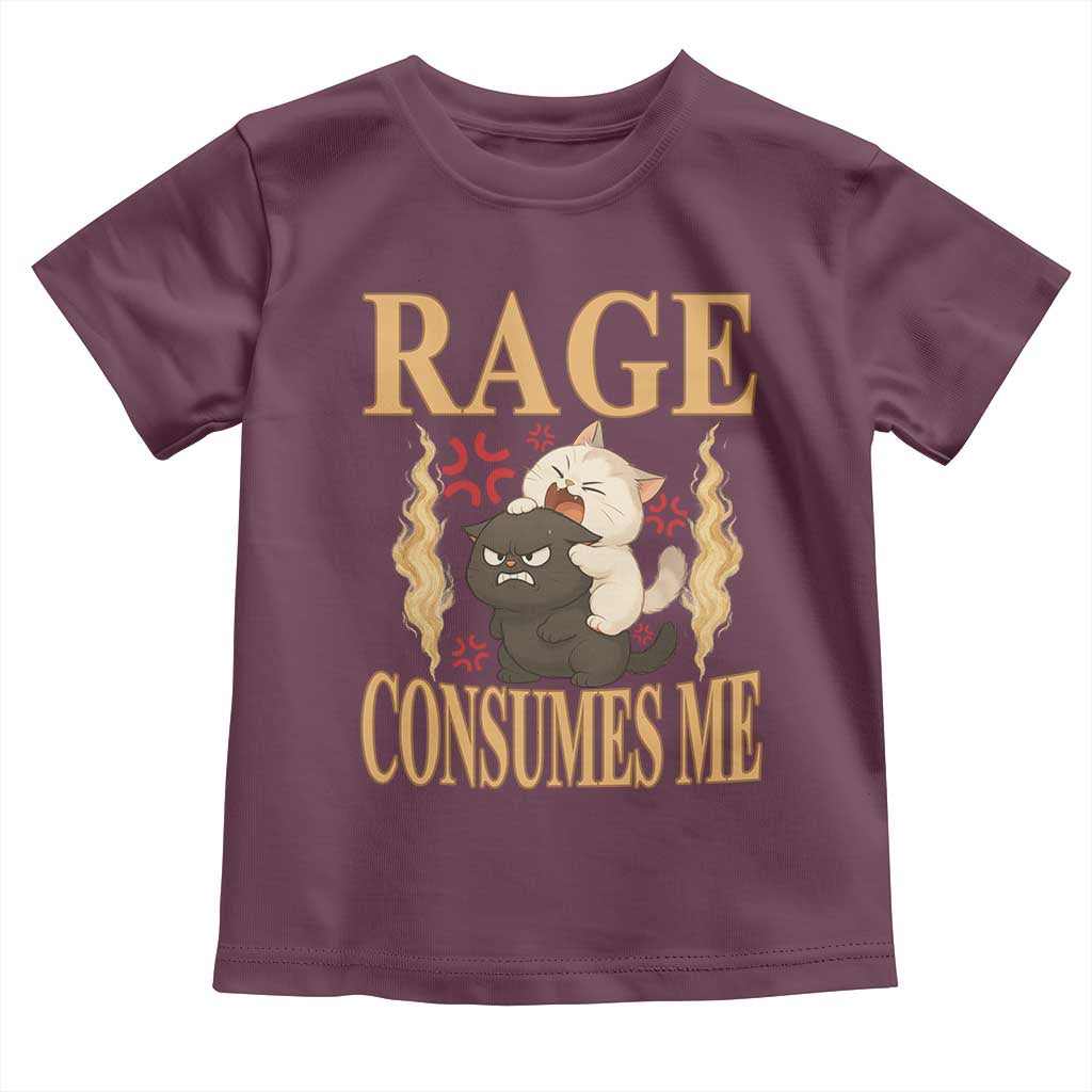 Cute Cat Toddler T Shirt Rage Is Consuming Me - Wonder Print Shop
