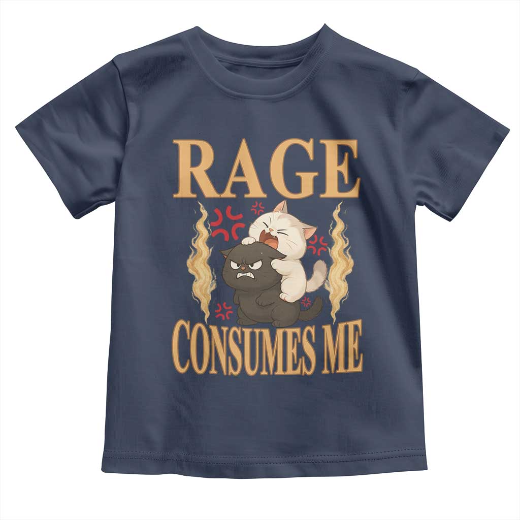 Cute Cat Toddler T Shirt Rage Is Consuming Me - Wonder Print Shop