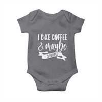Coffee Lover Baby Onesie I Like Coffee And Maybe Three People - Wonder Print Shop
