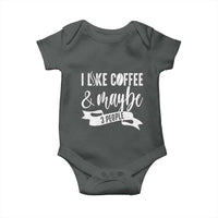 Coffee Lover Baby Onesie I Like Coffee And Maybe Three People - Wonder Print Shop
