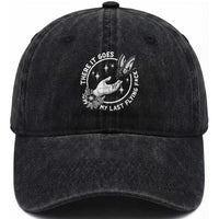 There It Goes My Last Flying F*ck Washed Cotton Baseball Cap Funny Women Quote