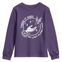 There It Goes My Last Flying F*ck Youth Sweatshirt Funny Women Quote - Wonder Print Shop